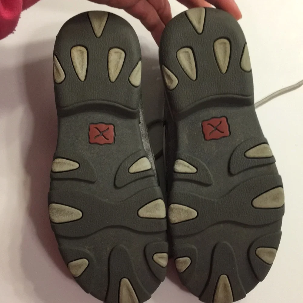 Twisted X Gray Driving Moc - Girls 2.5
